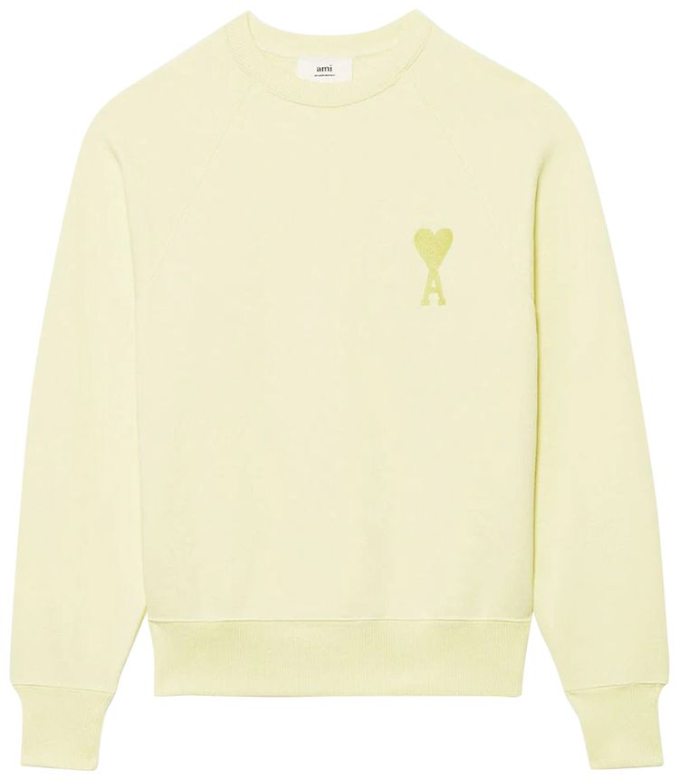Ami Sweatshirt Pale Yellow