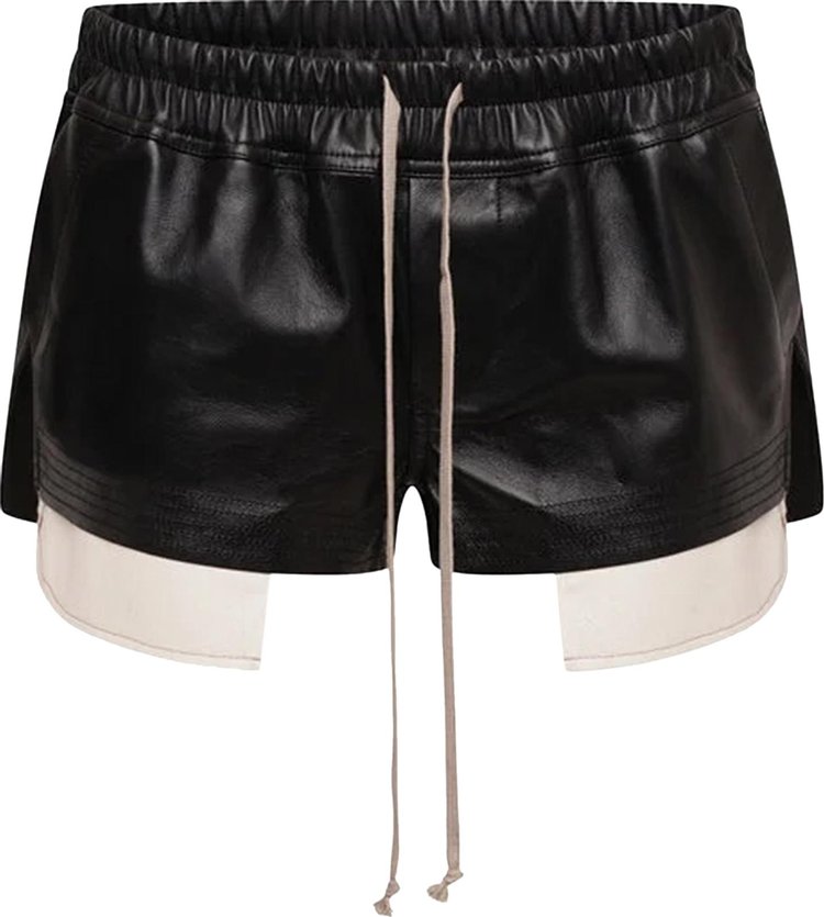 Rick Owens Leather Boxer Black