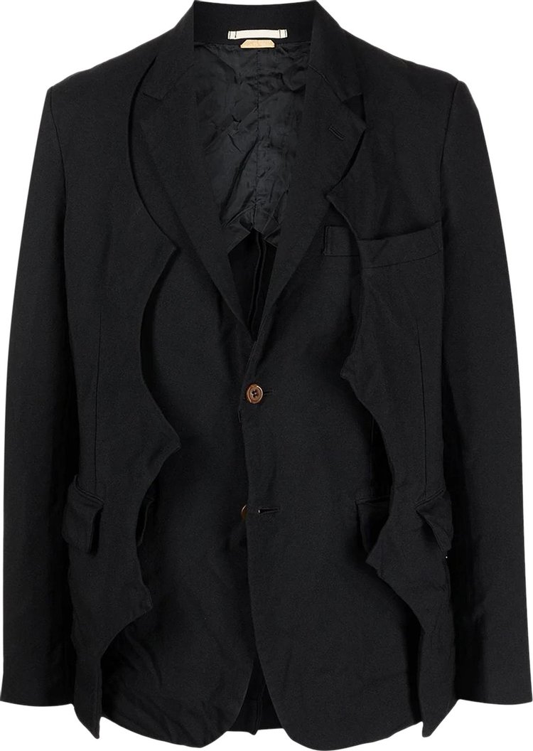 Buy Comme des Garçons Homme Plus Deconstrcuted Jacket 'Black' - PI J054 ...