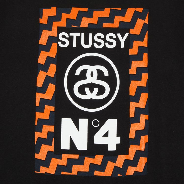 Stussy Zig Zag Frame Tee Black