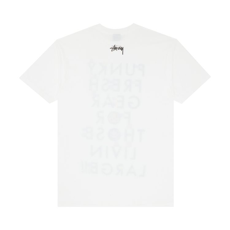 Stussy Funky Fresh Gear For Those Livin Large Tee White