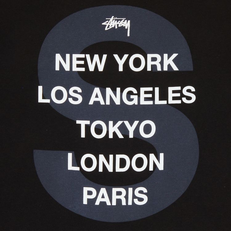 Stussy S Cities Tee Black