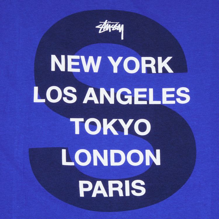 Stussy S Cities Tee Royal Blue