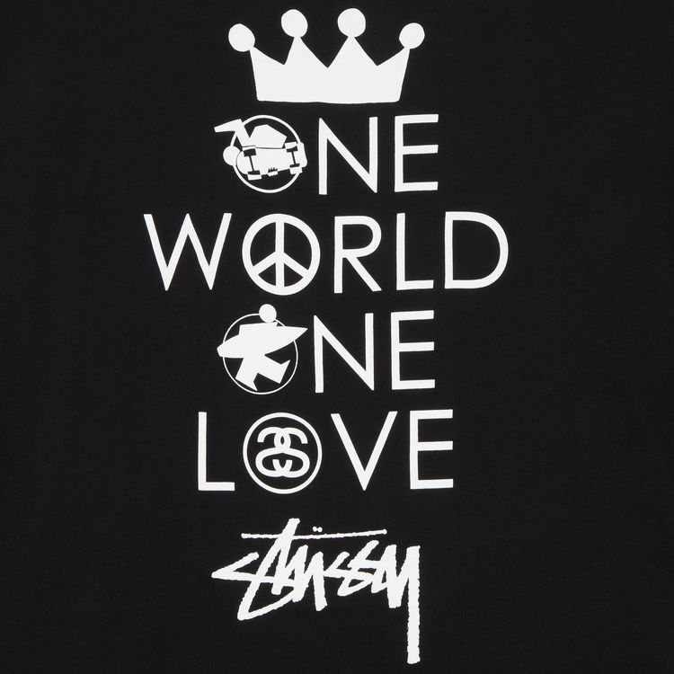 Stussy Gear One World One Love Long Sleeve Tee Black