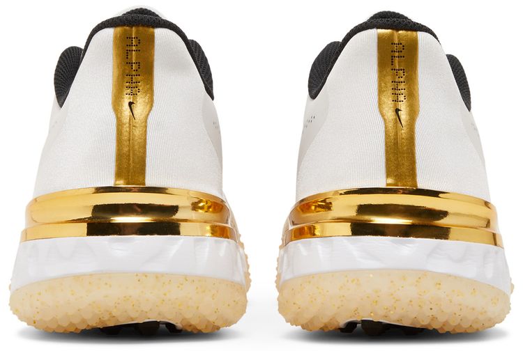 Nike Alpha Huarache Elite 3 Turf White Metallic Gold