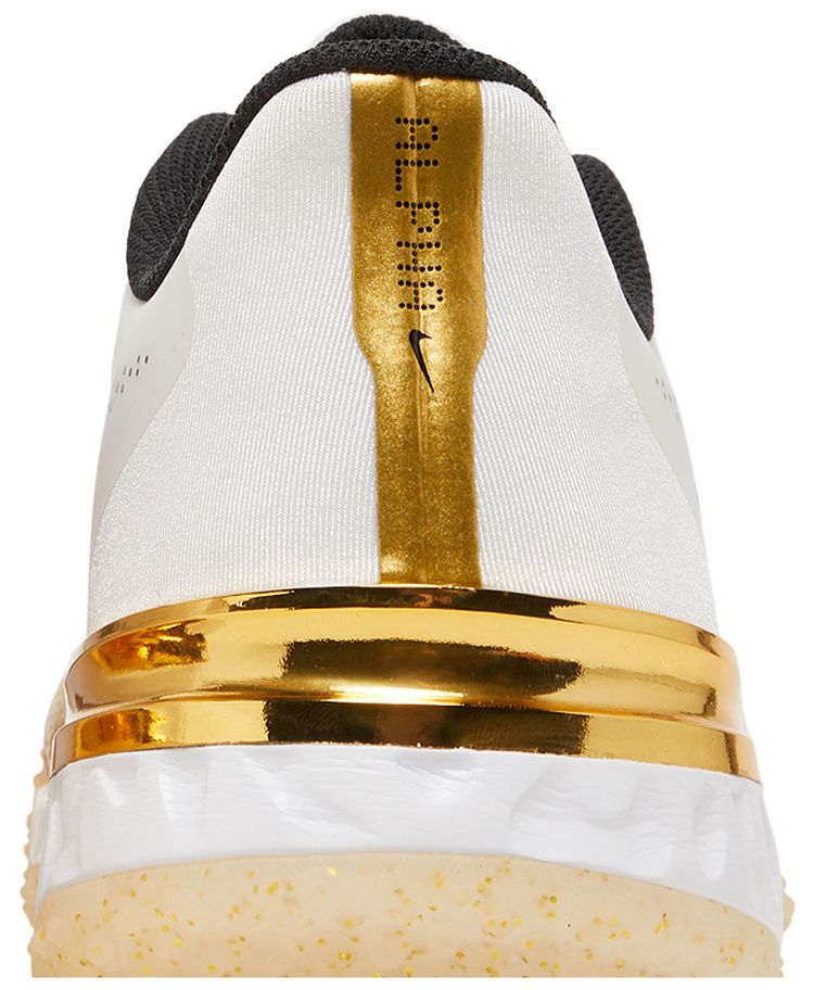 Nike Alpha Huarache Elite 3 Turf White Metallic Gold