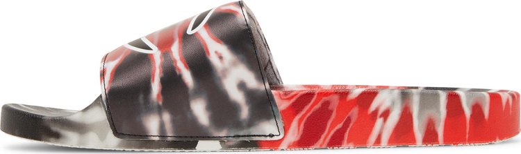 IPO Slide Tie Dye   Black Scarlet