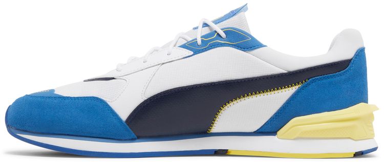 Puma Porsche Legacy x Low Racer White Peacoat Celandine