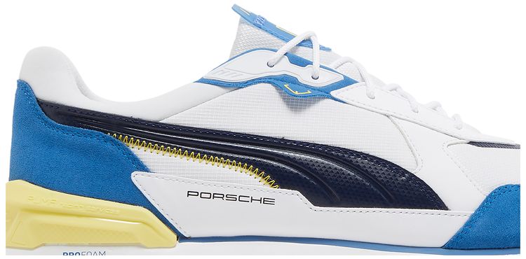 Puma Porsche Legacy x Low Racer White Peacoat Celandine
