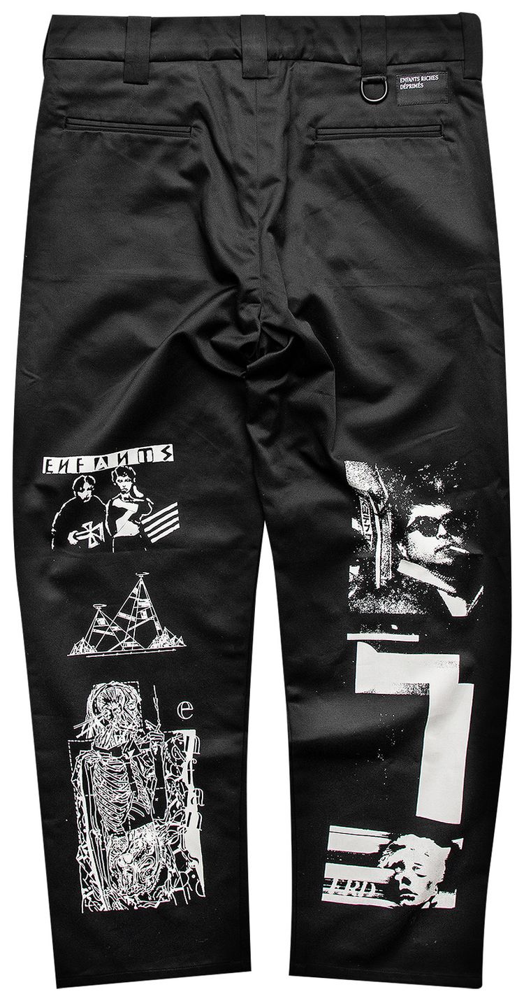 Enfants Riches Deprimes Collage Trousers BlackWhite