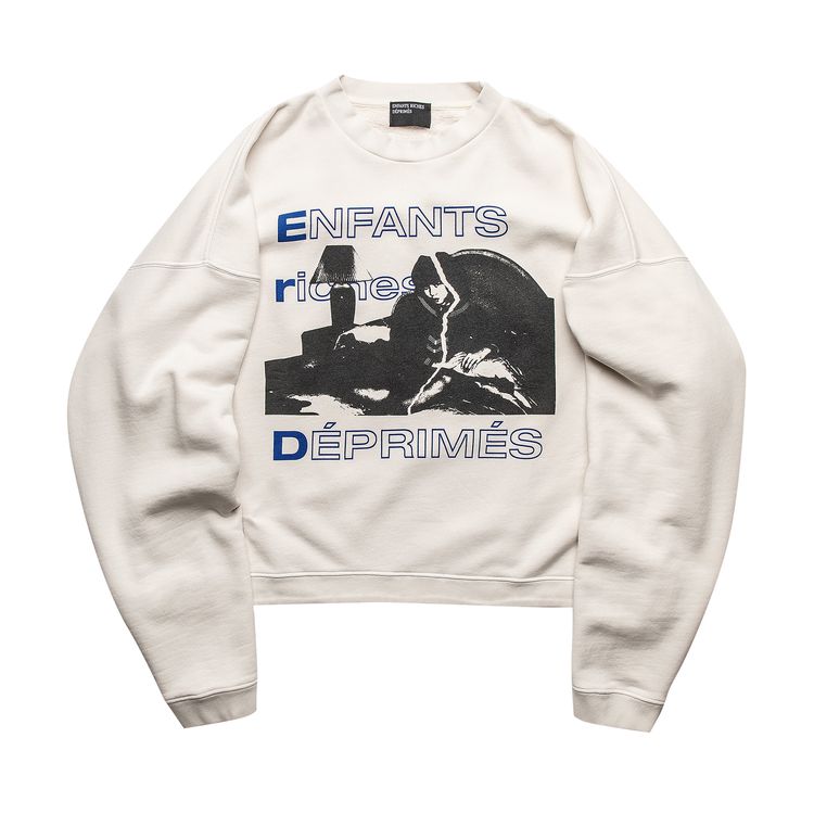 Enfants Riches Deprimes Girl Torn Crewneck WhiteMulticolor