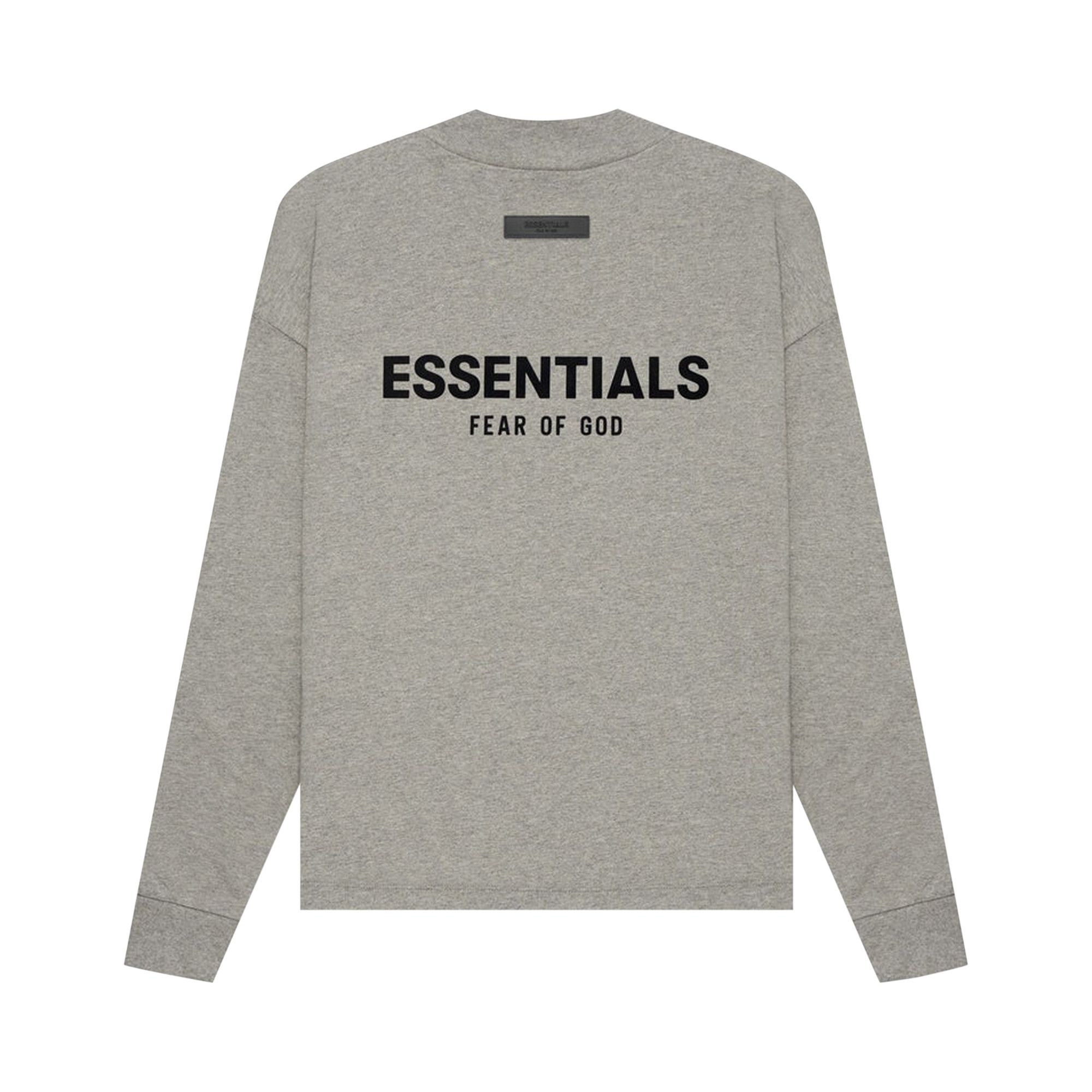 Buy Fear of God Essentials Long-Sleeve Tee 'Dark Oatmeal