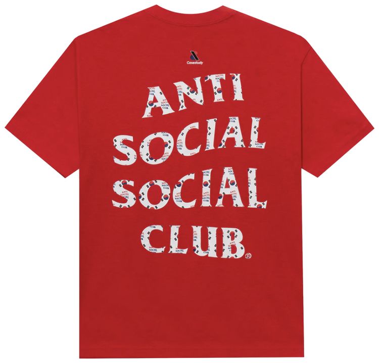 Anti Social Social Club x Case Study Flag Tee Red