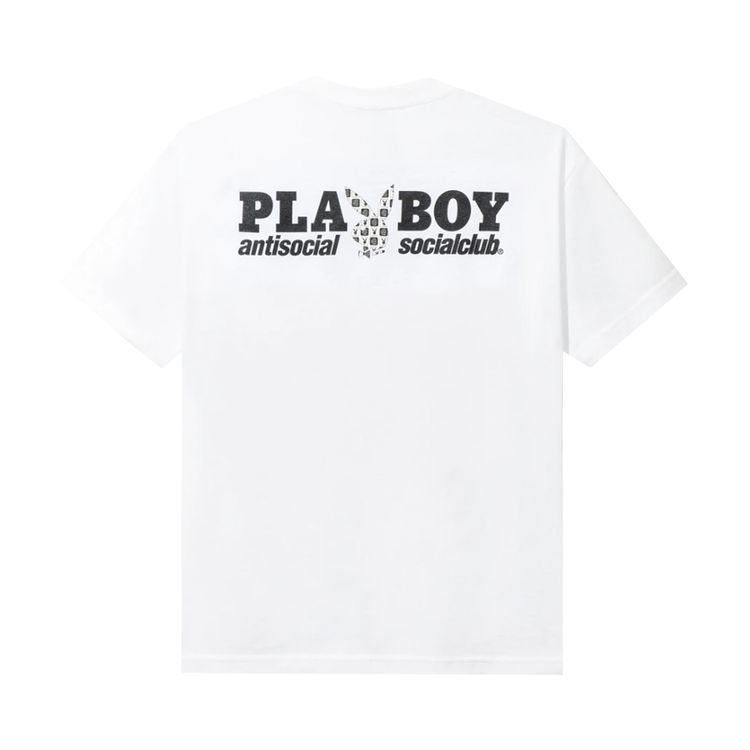 Anti Social Social Club x Playboy Checkered Tee White