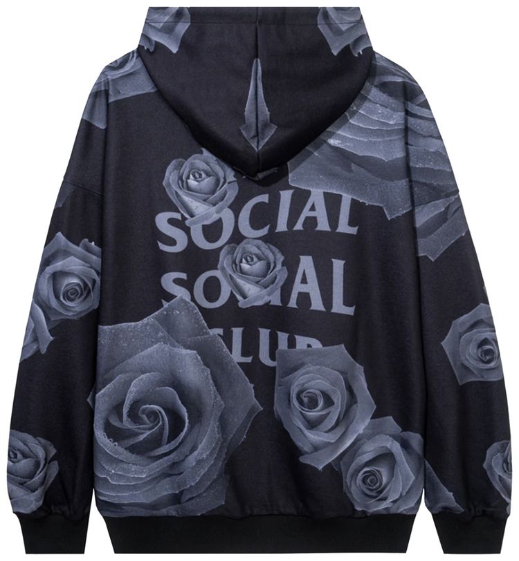 Anti Social Social Club Petal To The Floor Hoodie Black