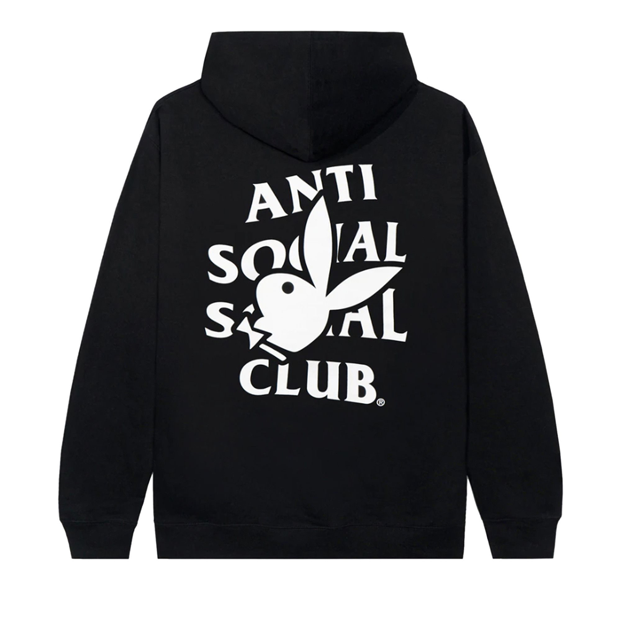 Buy Anti Social Social Club x Playboy Bunny Logo Hoodie Black 0657 1SS220106XPBL BLAC GOAT