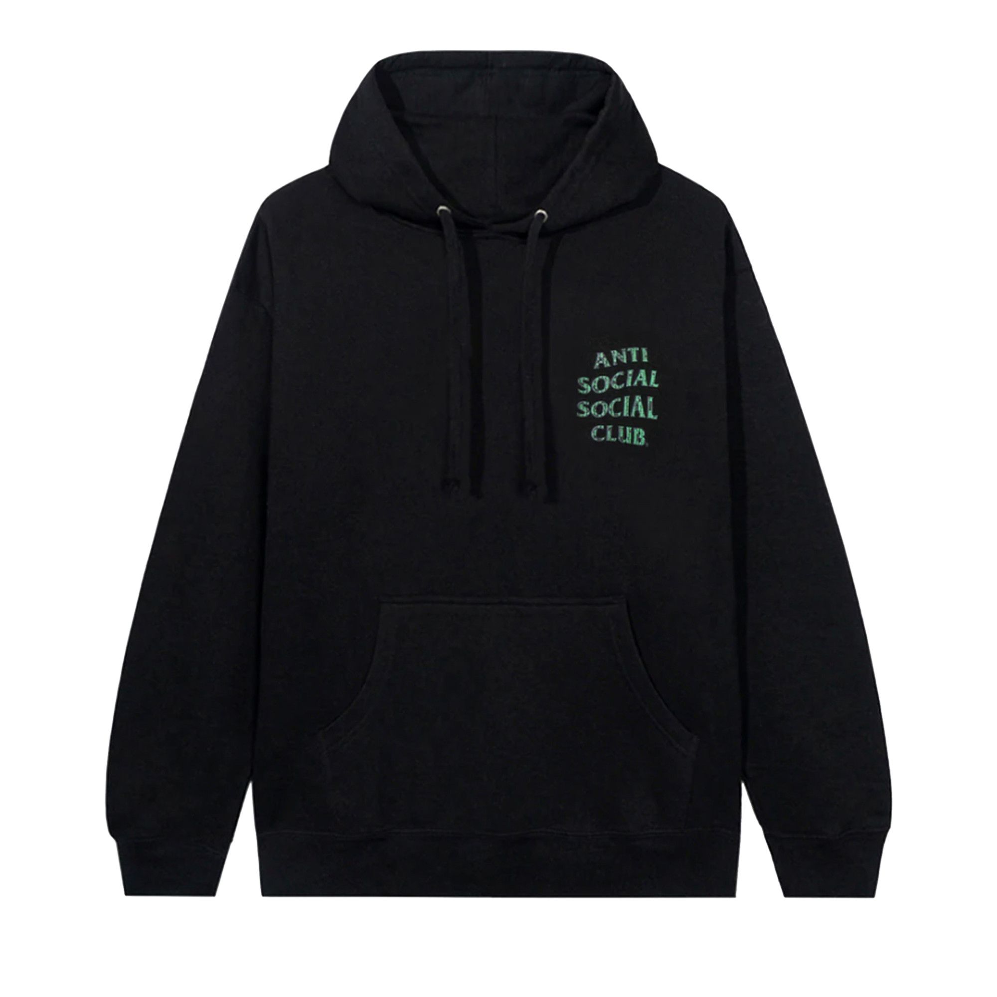 Black anti shop social club hoodie