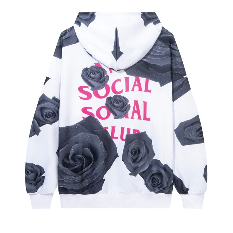 Anti Social Social Club Petal To The Floor Hoodie White