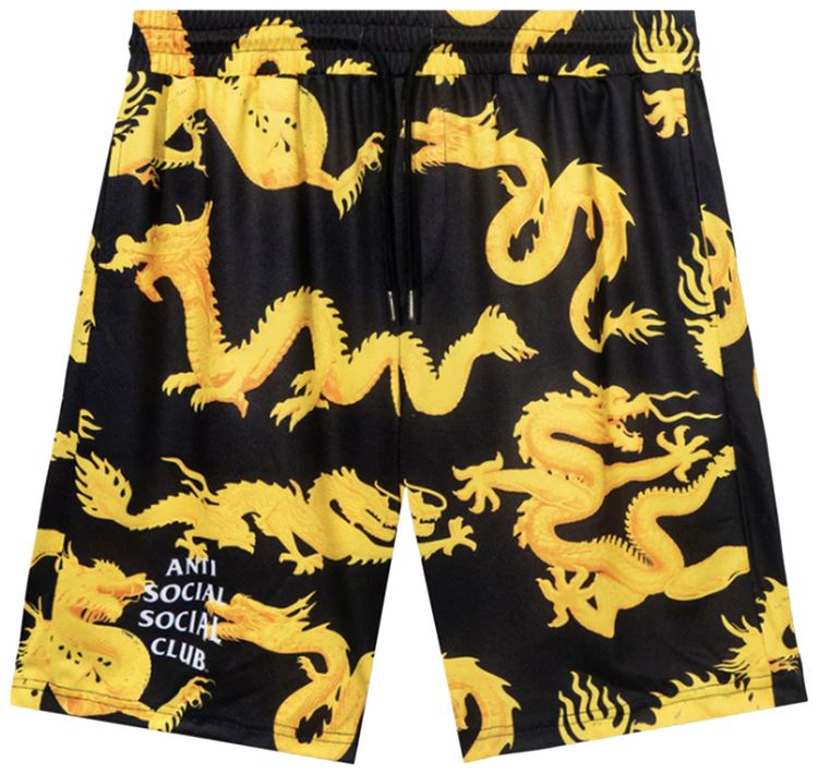 Anti Social Social Club 24K Mesh Shorts Black