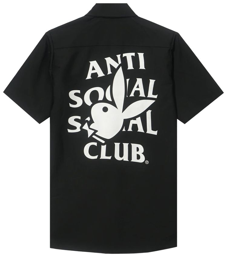 Anti Social Social Club x Playboy Photographer Work Shirt Black