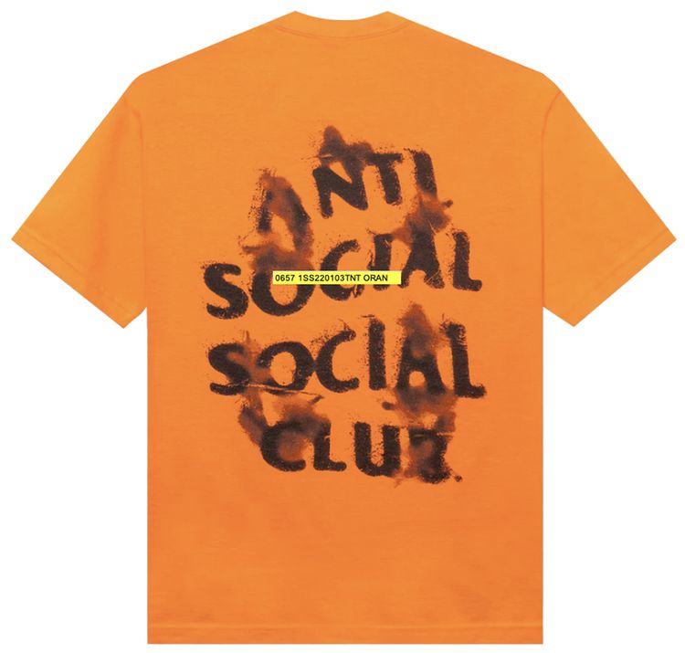 Anti Social Social Club The Notebook Tee Orange