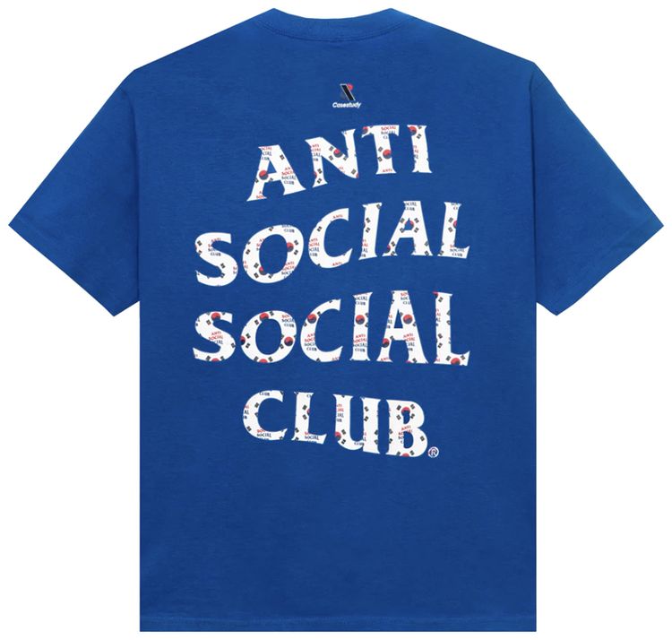 Anti Social Social Club x Case Study Flag Tee Blue