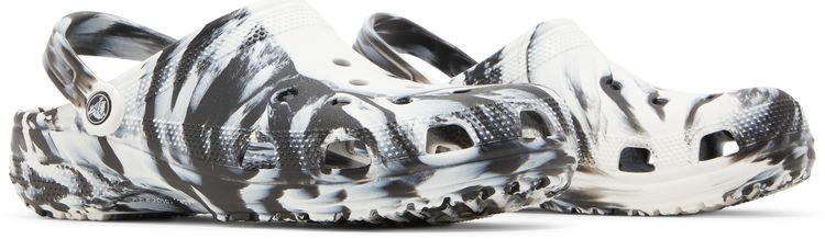 Classic Marbled Clog White Black