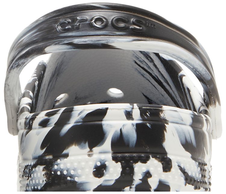 Classic Marbled Clog White Black