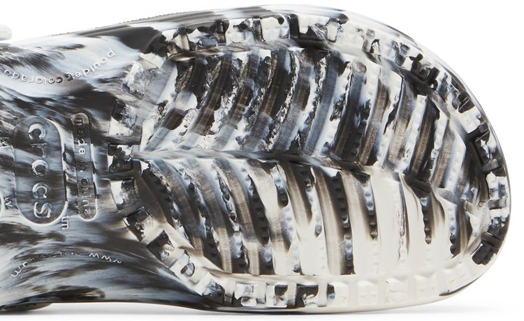 Classic Marbled Clog White Black