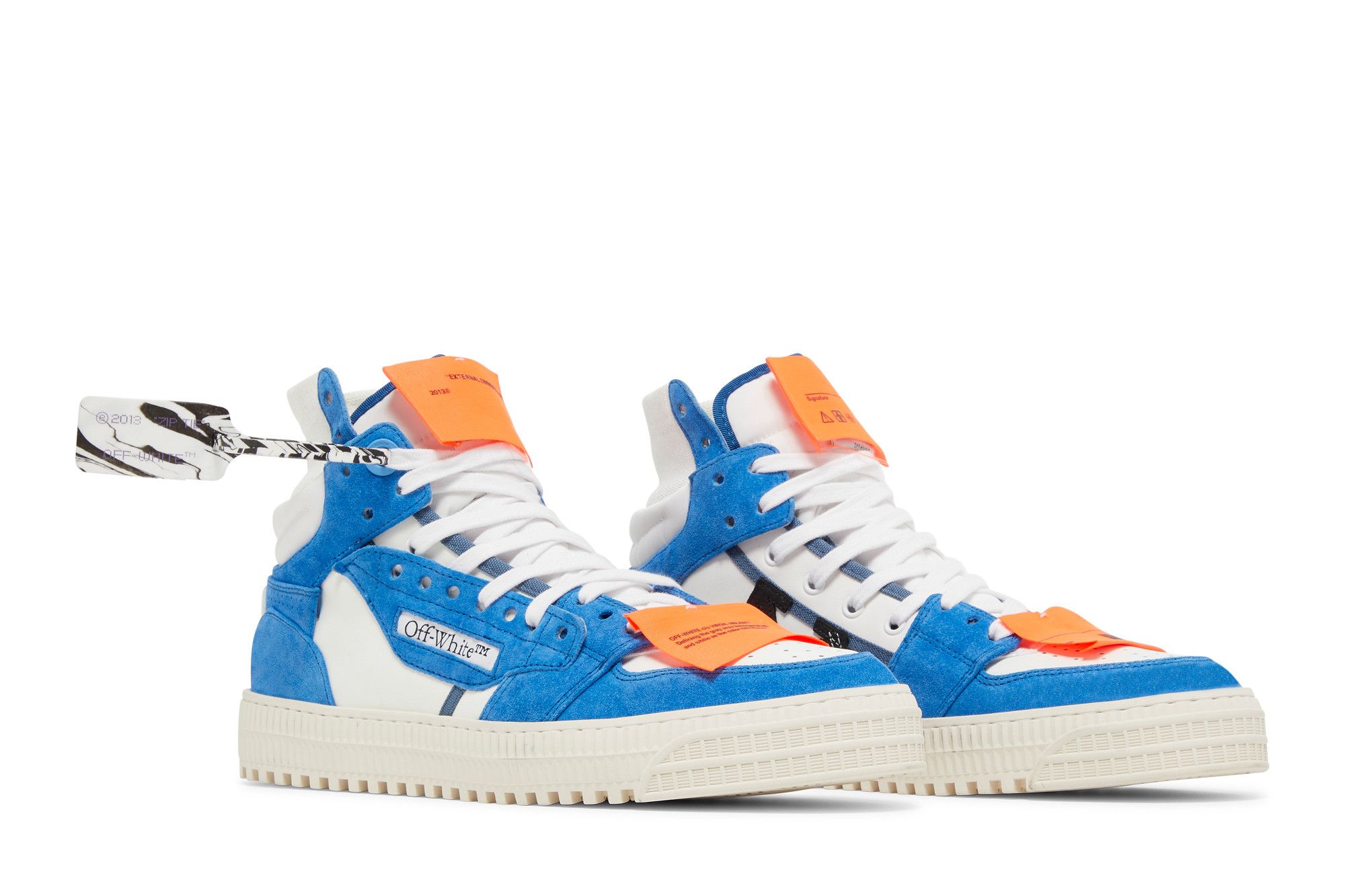 Size 10.0 Off White Off Court 3.0 High White Blue