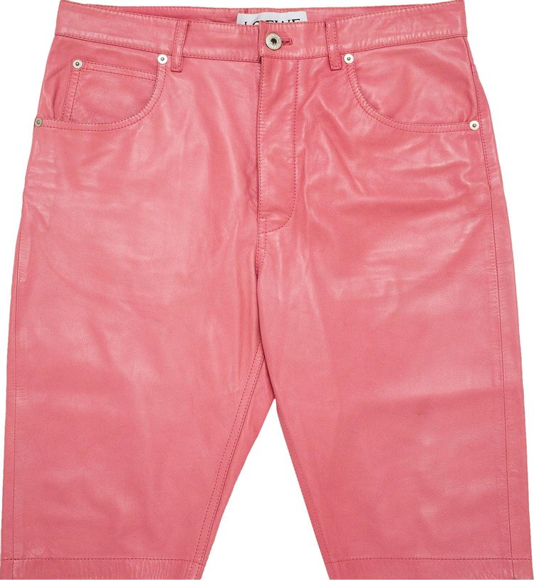 Loewe Leather Shorts 'Pink'