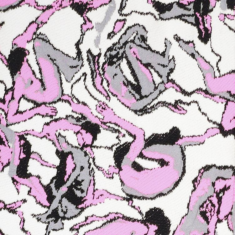 Loewe Jacquard Knit Bermuda Shorts WhiteGreyBlackPink