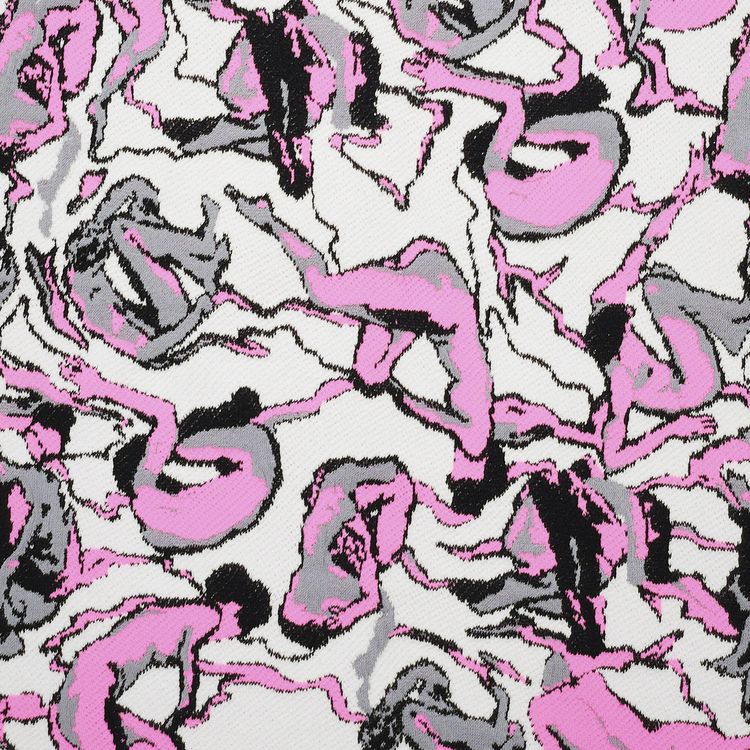 Loewe Jacquard Knit Top WhiteGreyBlackPink