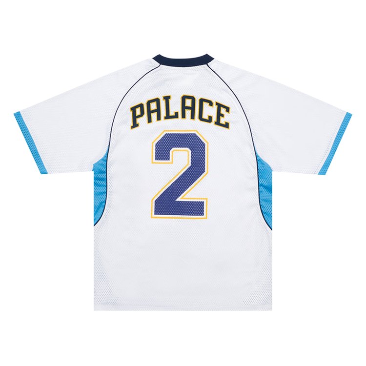 Palace Mesh Football Top White