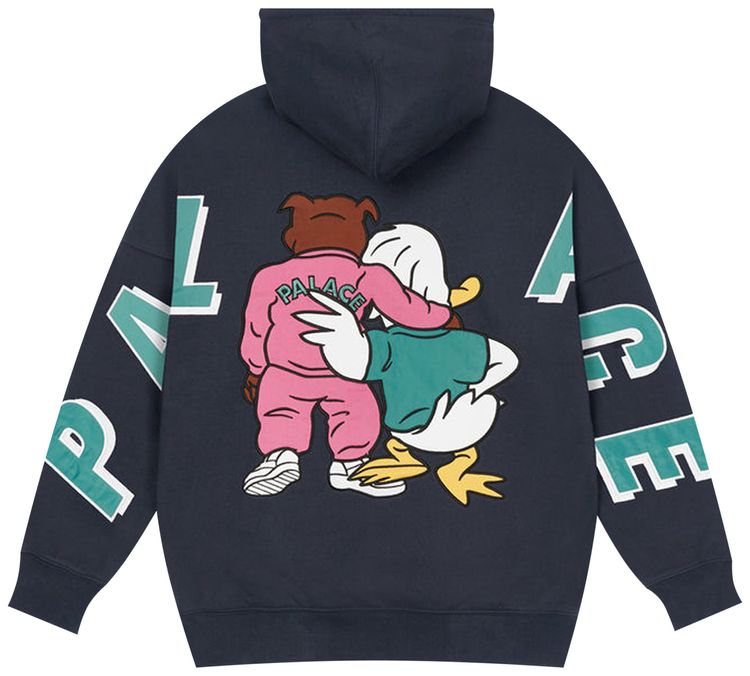 Palace Dog And Duck Drop Shoulder Hood Navy