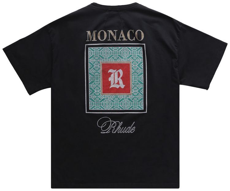 Rhude Monaco Tee Vintage Black