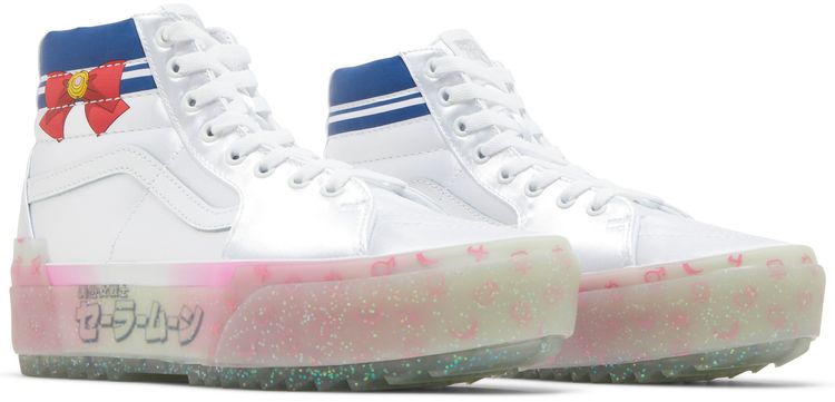Sailor Moon x Sk8 Hi Stacked Pretty Guardian   Silver