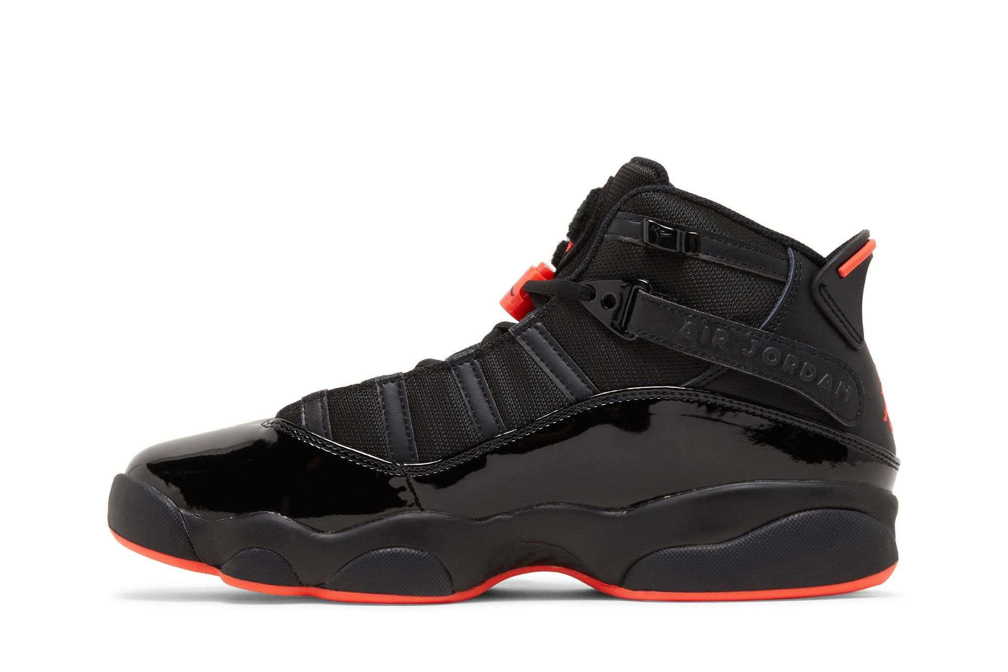 6 rings jordans all black new arrivals