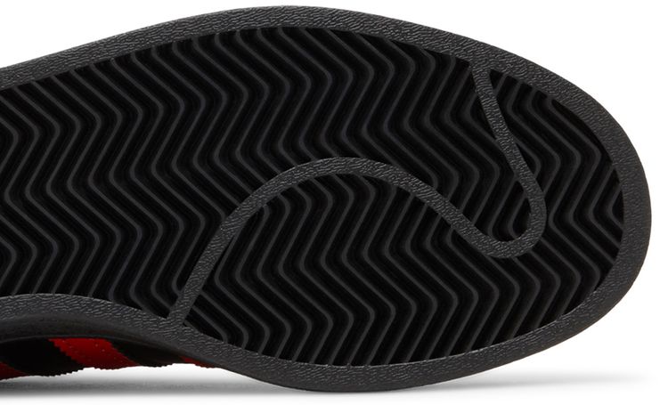 Adidas Superstar Core Black Vivid Red