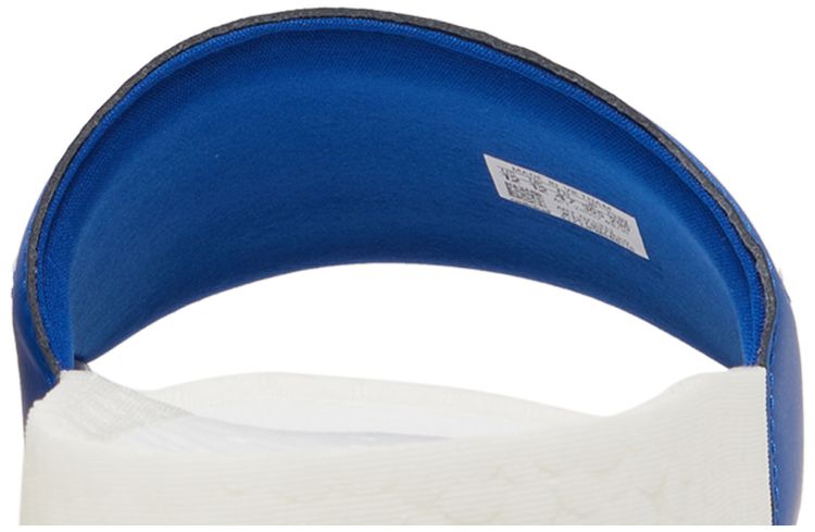 Adilette Boost Slide White Royal Blue