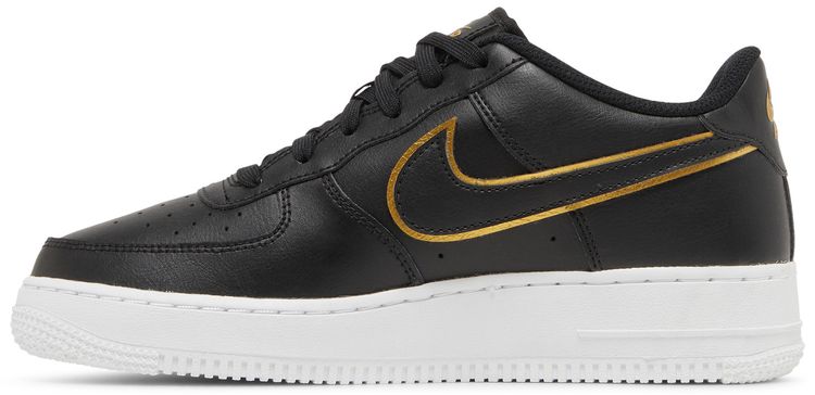 Nike Air Force 1 LV8 GS Black Metallic Gold