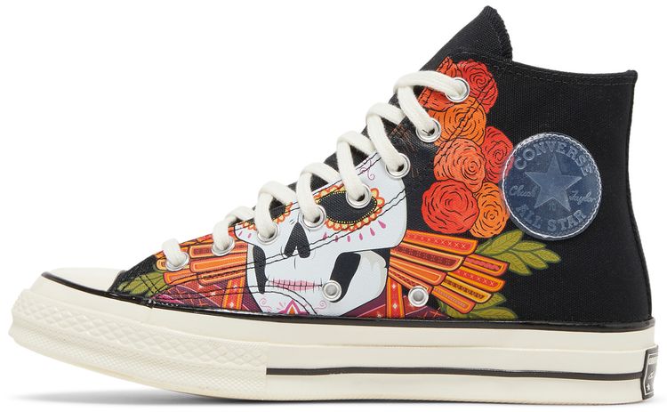 Chuck 70 High Dia de los Muertos   Black