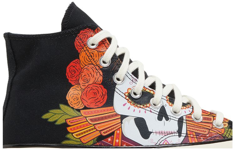 Chuck 70 High Dia de los Muertos   Black