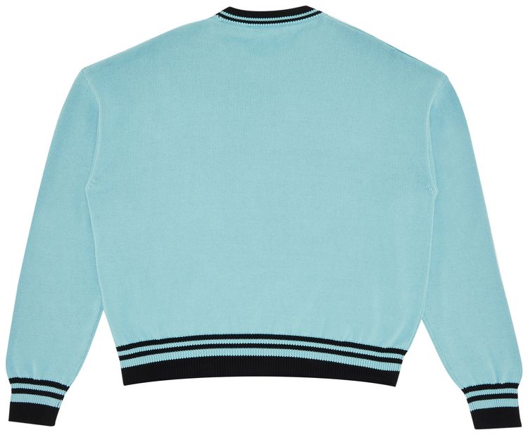 Versace Medusa Logo Knit Light Blue
