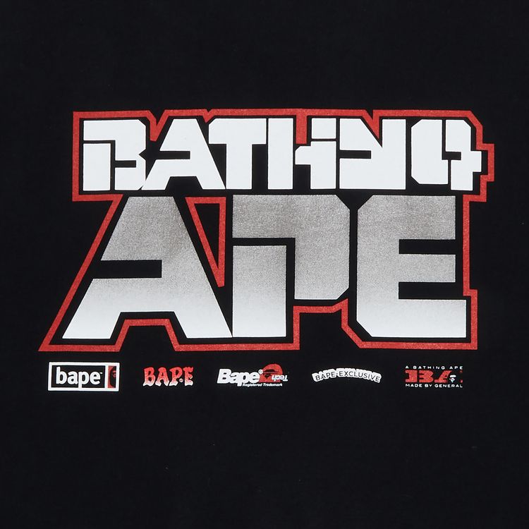 BAPE Graphic 1 Long Sleeve Tee Black