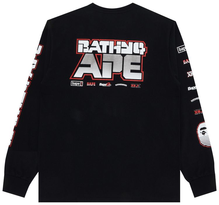 BAPE Graphic 1 Long Sleeve Tee Black