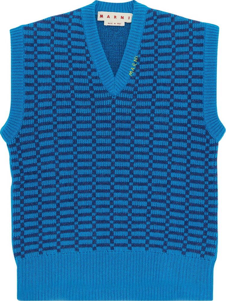 Marni V Neck Sweater 'Vivid Blue'