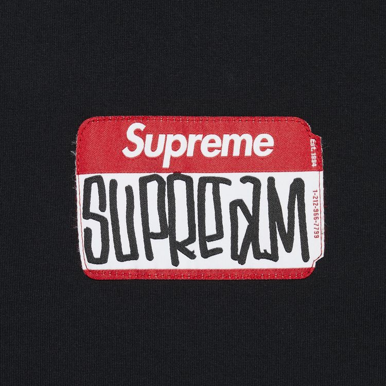 Supreme Gonz Nametag Short Sleeve Top Black