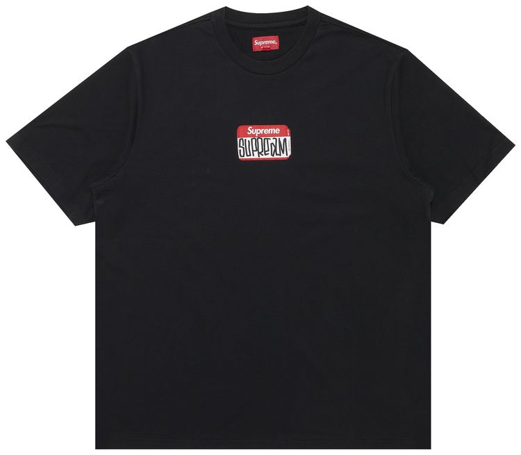 Supreme Gonz Nametag Short Sleeve Top Black