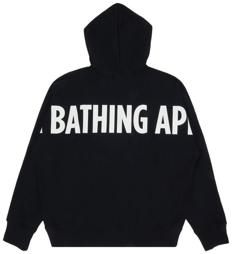 BAPE Loose Fit Pullover Hoodie Black